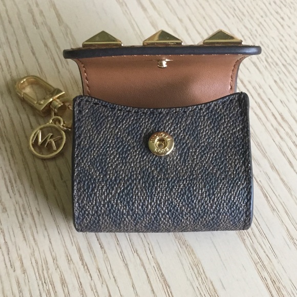 Michael Kors Brown Acorn Studded AirPod Clipcase - Picture 5 of 11